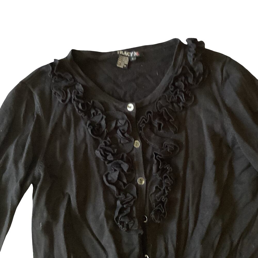 Tracy M Ruffle Front Cardigan - Picture 6 of 9